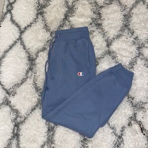 champion baby blue sweats